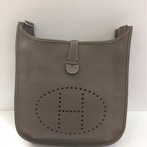 Hermes Evelyne 33 大象灰銀扣