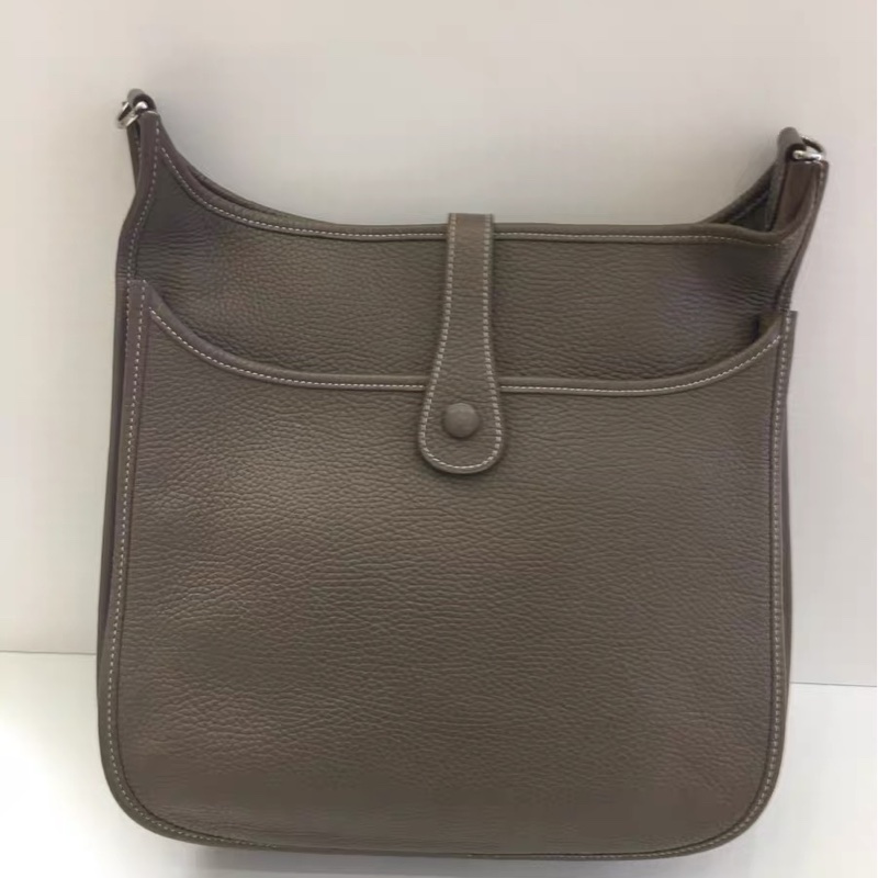 Hermes Evelyne 33 大象灰銀扣-1