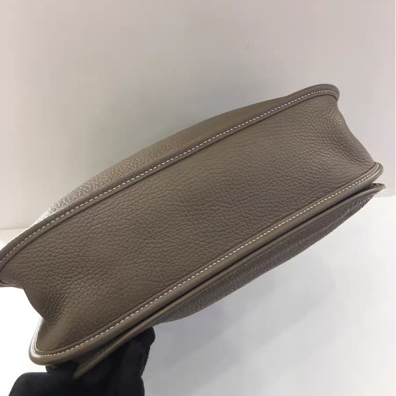Hermes Evelyne 33 大象灰銀扣-4