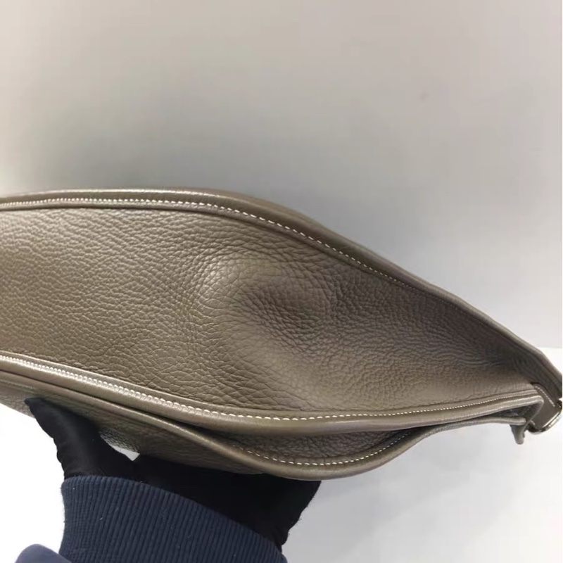Hermes Evelyne 33 大象灰銀扣-5