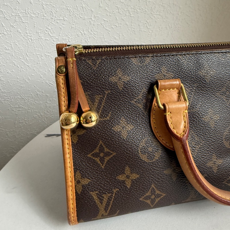 lv 手提包 老花 很可愛-1