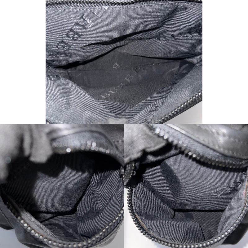 BURBERRY 巴寶莉 黑色牛皮後背包-7