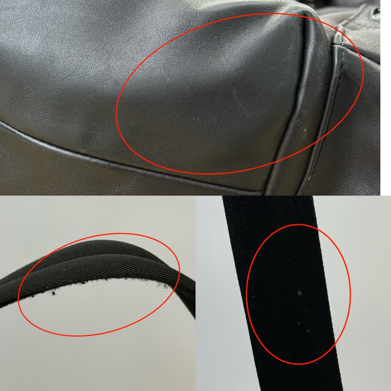BURBERRY 巴寶莉 黑色牛皮後背包-9