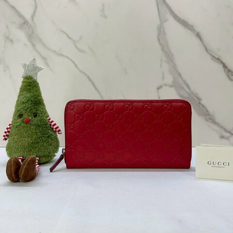 GUCCI Guccissima拉鍊長夾