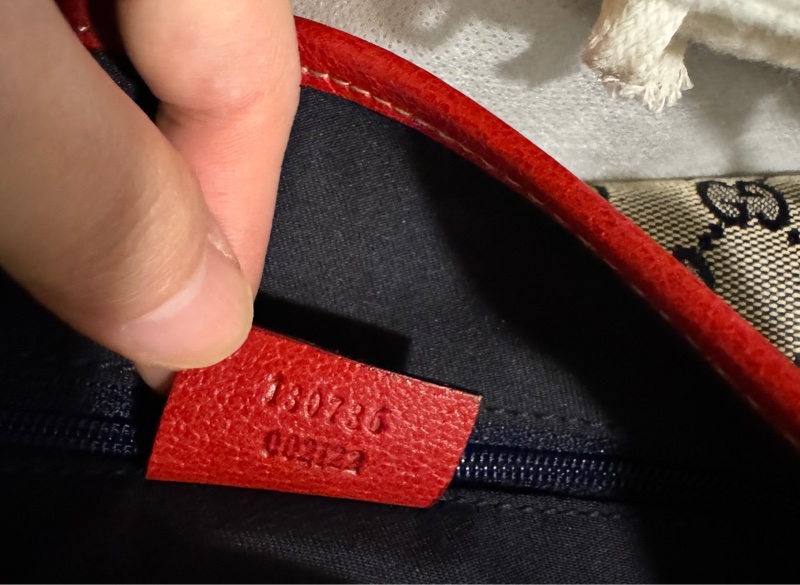 GUCCI 專櫃正品 限量品 130736 紅藍 GG 托特包 肩背包 變形蟲包-13