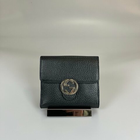 GUCCI 615525 黑SOHO對開短夾