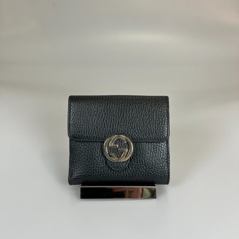 GUCCI 615525 黑SOHO對開短夾-0