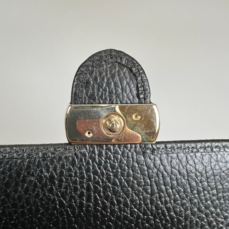 GUCCI 615525 黑SOHO對開短夾-10