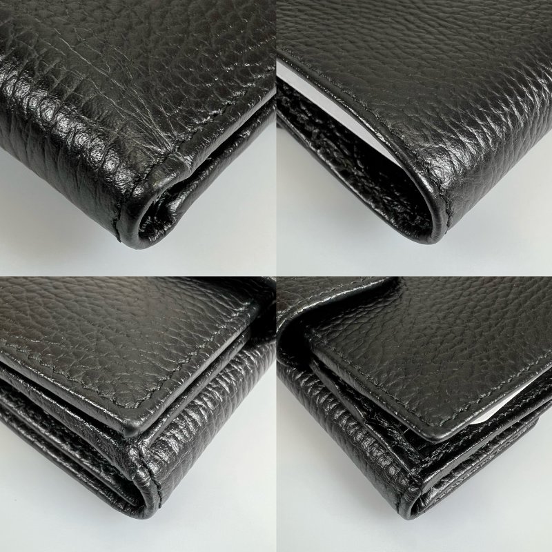 GUCCI 615525 黑SOHO對開短夾-13