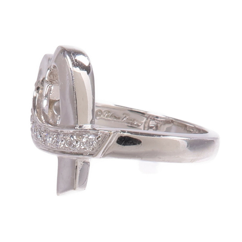 TIFFANY＆CO 18K白金Diamond Ring鑽石戒指US#4.5-2