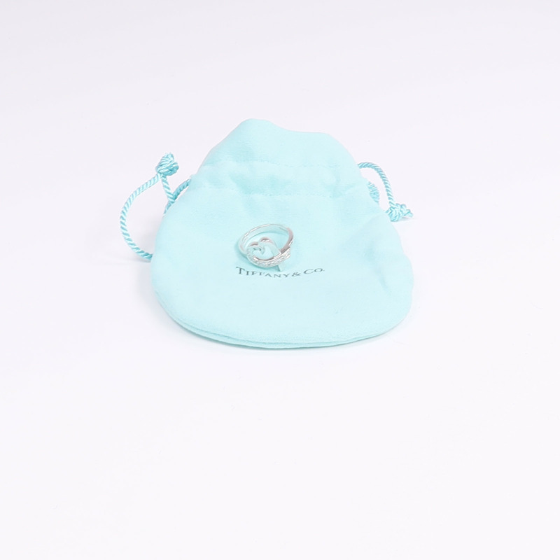 TIFFANY＆CO 18K白金Diamond Ring鑽石戒指US#4.5-9