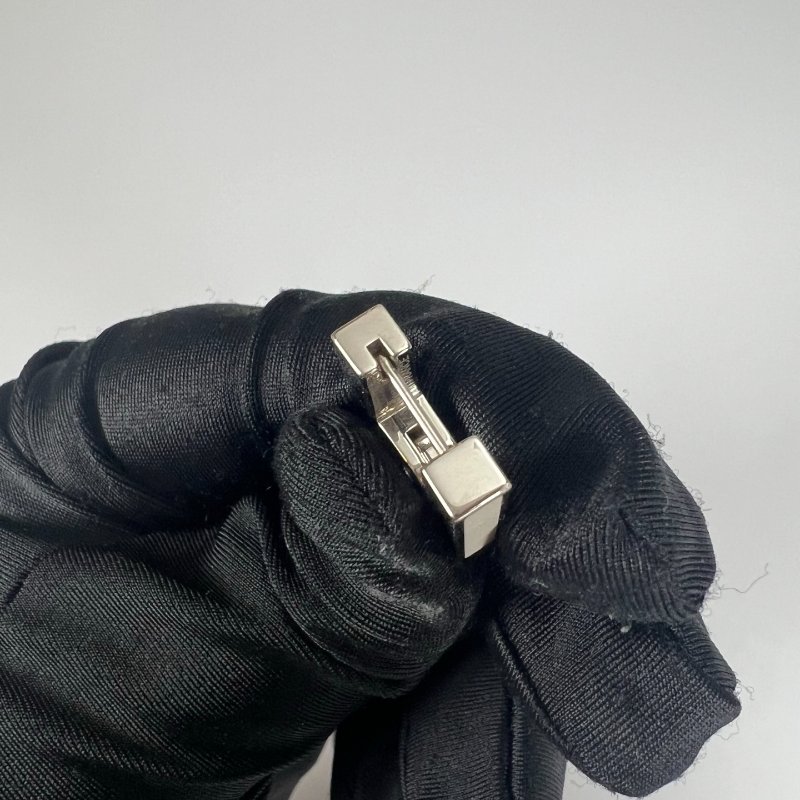 HERMES  方塊H單邊耳環-6