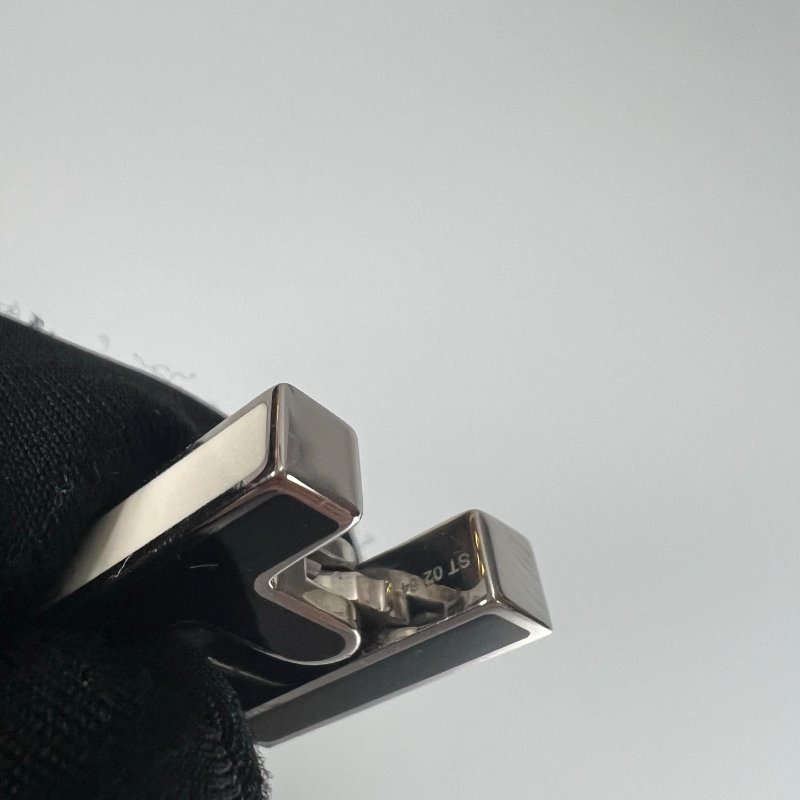 HERMES  方塊H單邊耳環-9