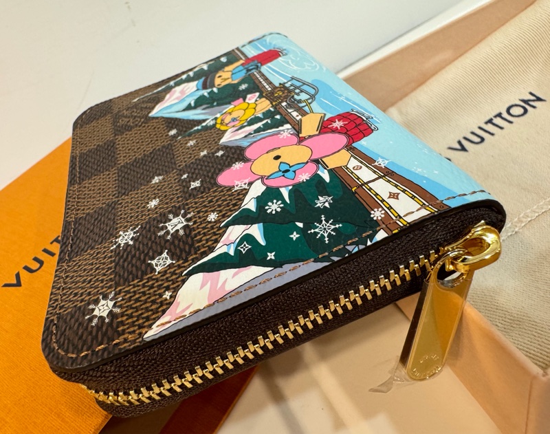 LV 專櫃正品N40721 拉鏈零錢包 經典格紋 限量款式 全新品-13