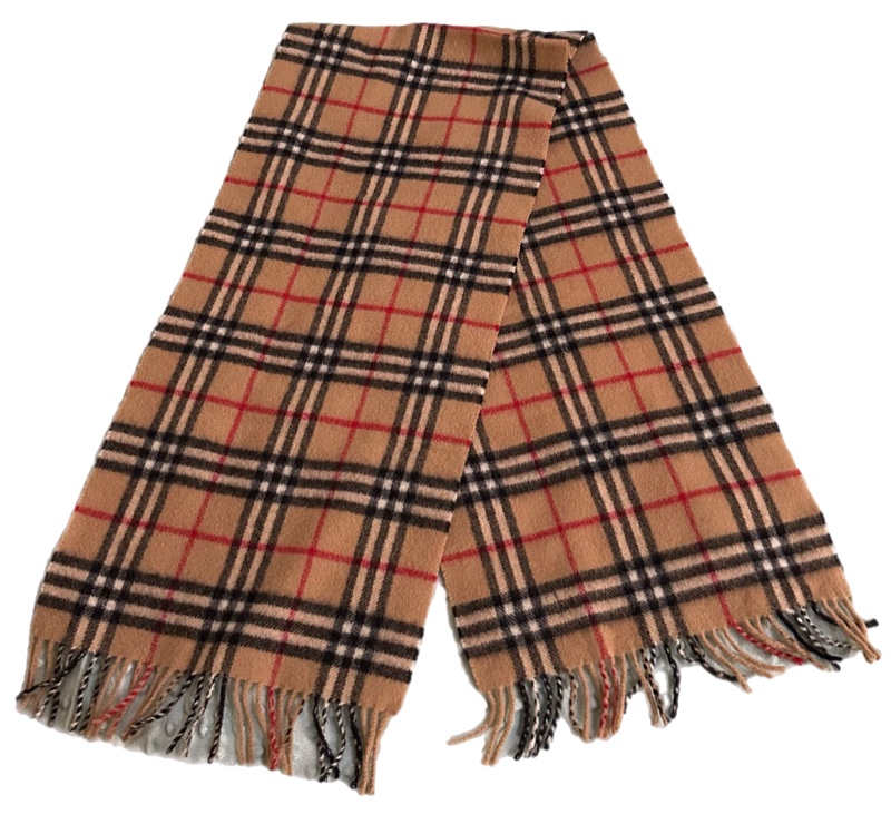🧣 【專業乾洗完成】Burberrys of London 經典格紋 100% 羊羔毛圍巾-0