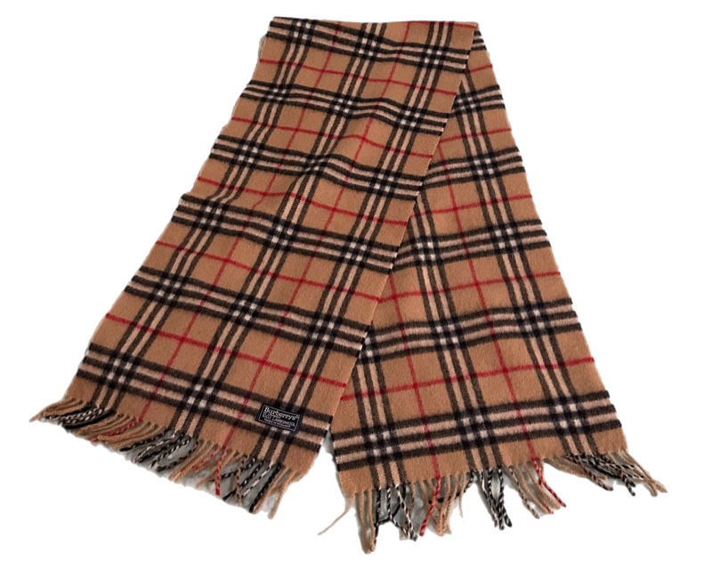 🧣 【專業乾洗完成】Burberrys of London 經典格紋 100% 羊羔毛圍巾-1
