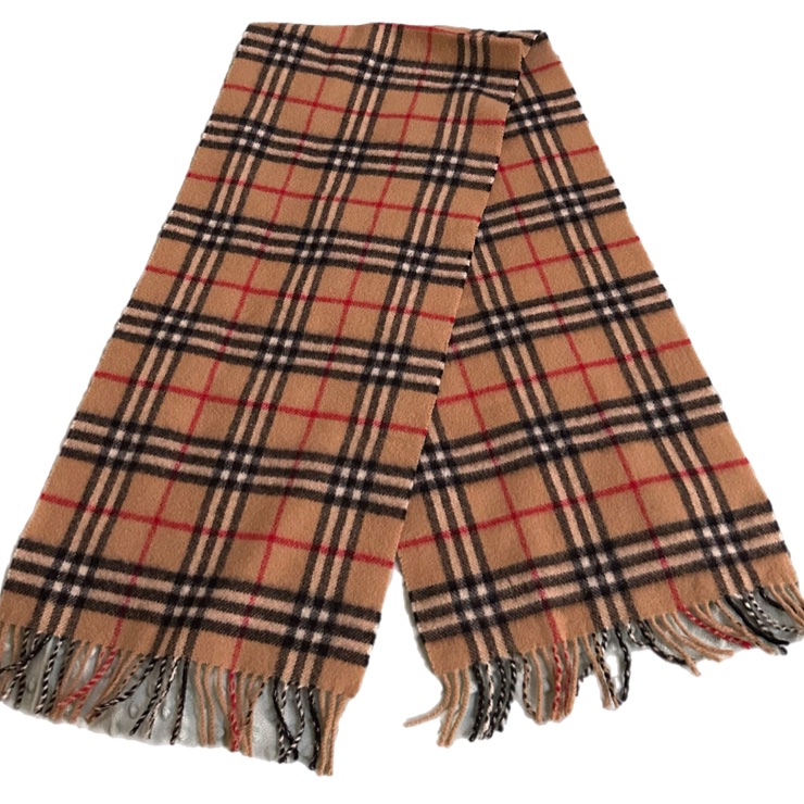 🧣 【專業乾洗完成】Burberrys of London 經典格紋 100% 羊羔毛圍巾-7