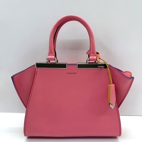 FENDI 芬迪 粉色 3JOURS MINI 手提斜背2WAY包 8BH333