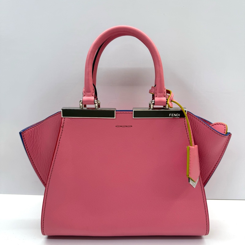 FENDI 芬迪 粉色 3JOURS MINI 手提斜背2WAY包 8BH333-0