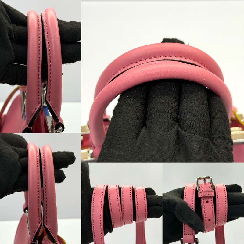 FENDI 芬迪 粉色 3JOURS MINI 手提斜背2WAY包 8BH333-5