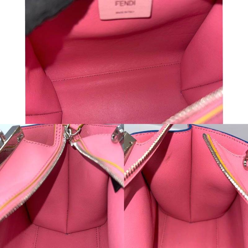 FENDI 芬迪 粉色 3JOURS MINI 手提斜背2WAY包 8BH333-6