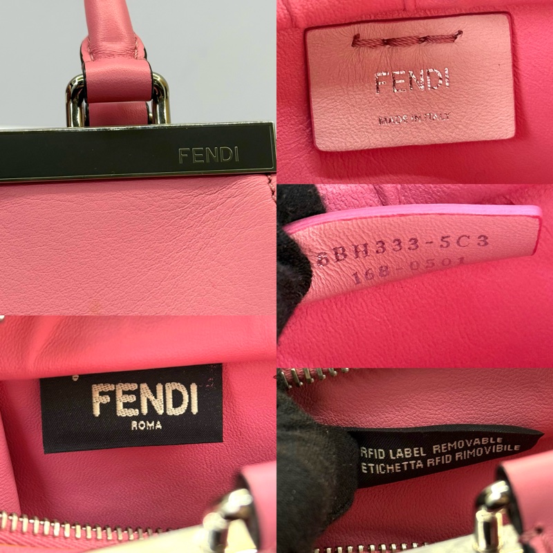 FENDI 芬迪 粉色 3JOURS MINI 手提斜背2WAY包 8BH333-7