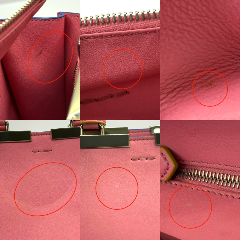 FENDI 芬迪 粉色 3JOURS MINI 手提斜背2WAY包 8BH333-8