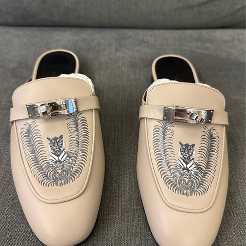 Hermès 穆勒鞋 皇室老虎