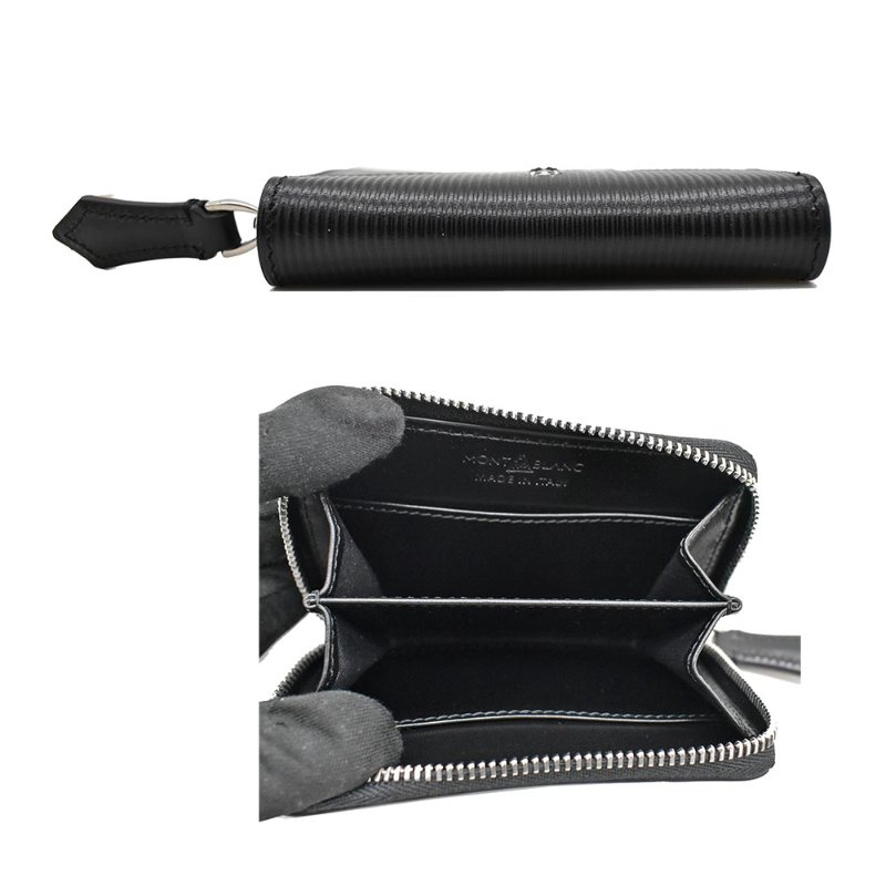 【門市全新現貨】MONT BLANC 萬寶龍拉鍊零錢包卡夾包(附原廠紙盒、防塵袋)-2