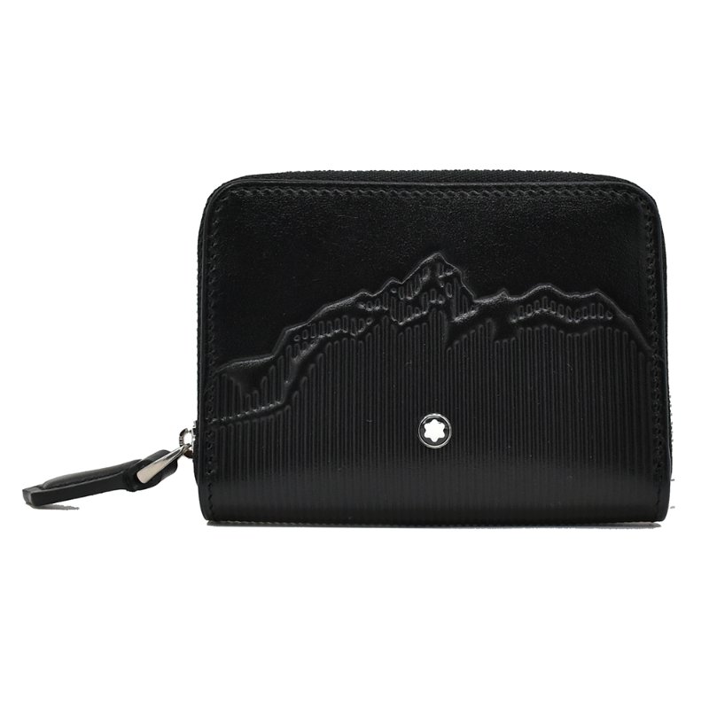 【門市全新現貨】MONT BLANC 萬寶龍拉鍊零錢包卡夾包(附原廠紙盒、防塵袋)-4
