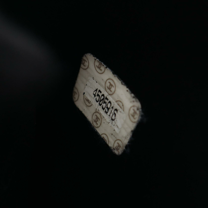 香奈兒 COCO 標誌單肩斜背包 小牛皮 黑色 金色五金 二手-6