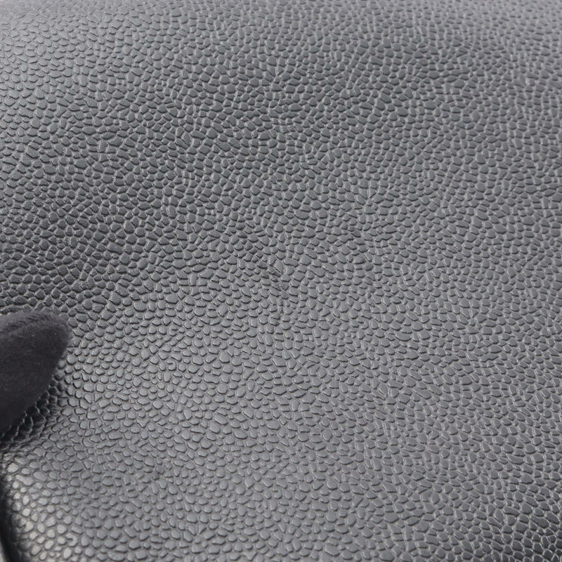 香奈兒 COCO 標誌單肩斜背包 小牛皮 黑色 金色五金 二手-9