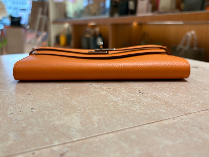 愛馬仕 橘色 長夾-2