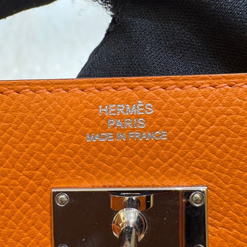 愛馬仕 橘色 長夾-5