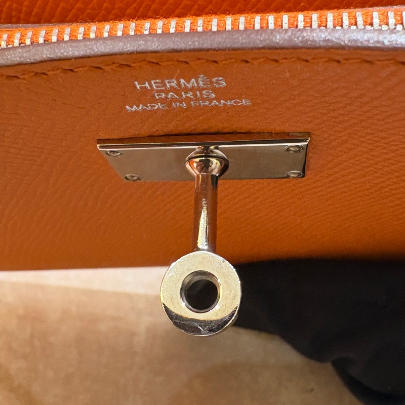 愛馬仕 橘色 長夾-7