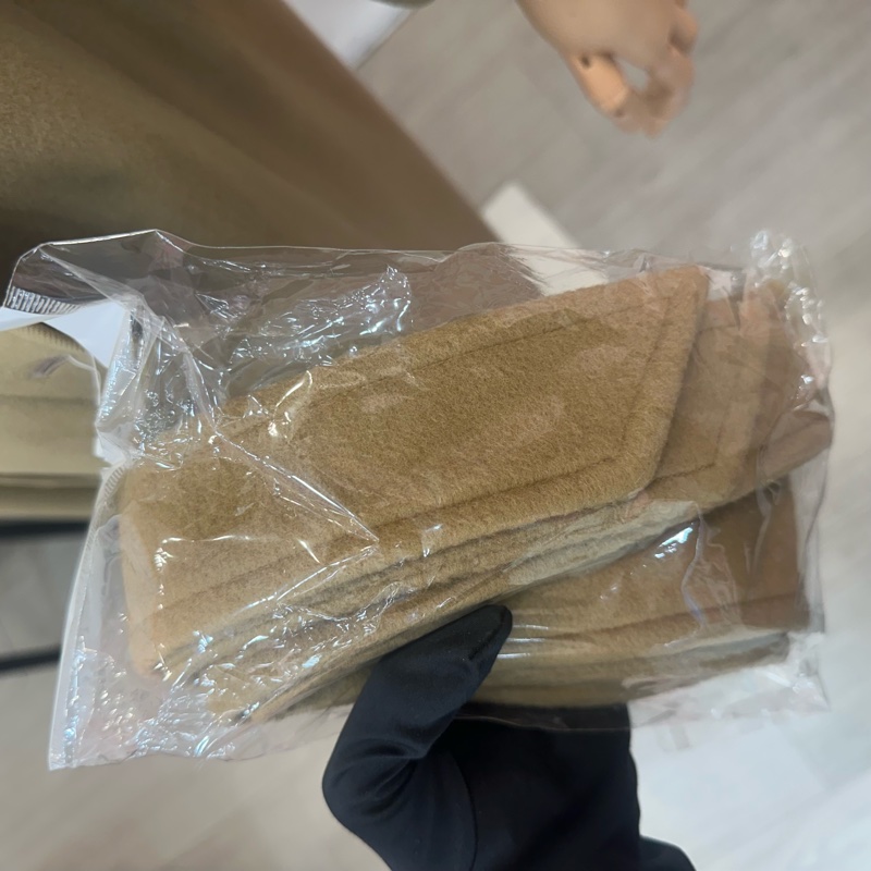 Burberry卡其色毛領大衣 vintage 二手中古-6