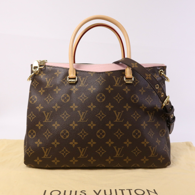LOUIS VUITTON Monogram Pallas MM金扣手挽肩背兩用袋-9