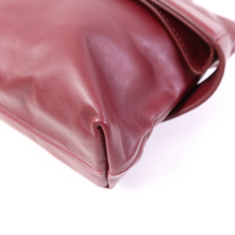 BOTTEGA VENETA 牛皮皮革Marco Poio Messenger Bag銀扣肩背袋-10