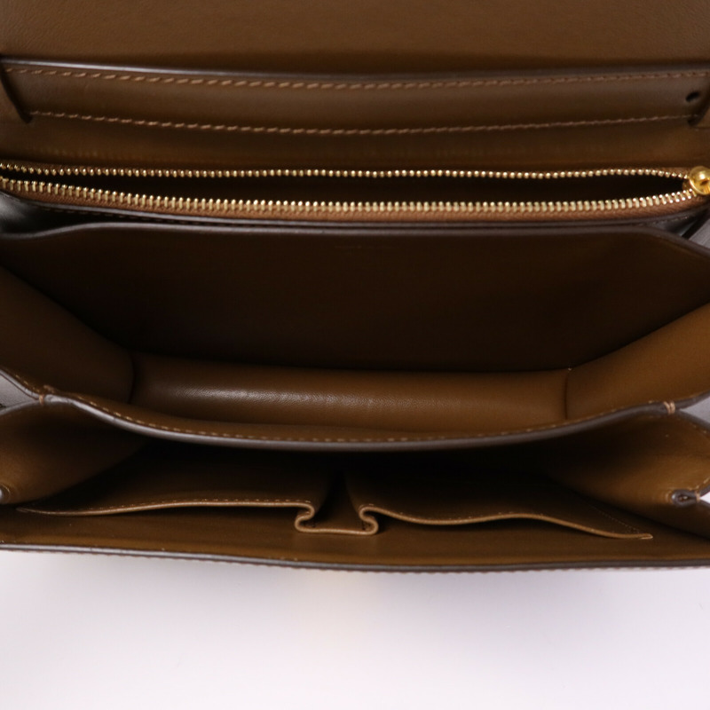 CELINE 牛皮皮革Classic Box金扣肩背袋-4