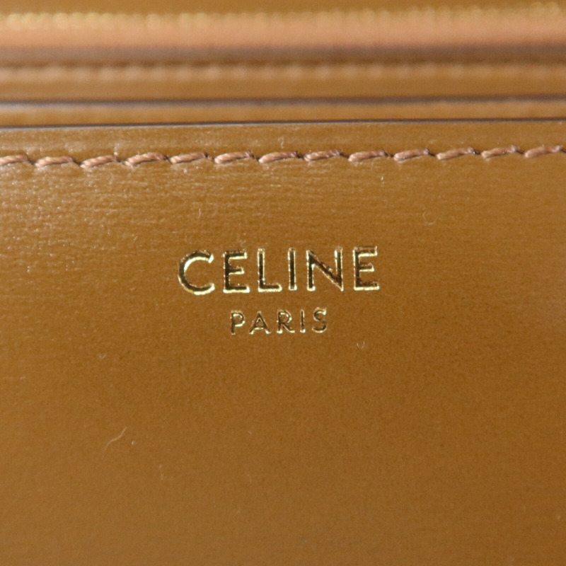 CELINE 牛皮皮革Classic Box金扣肩背袋-5