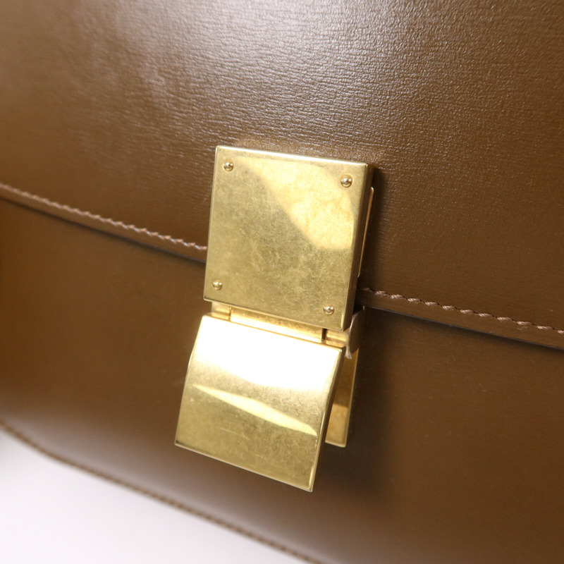CELINE 牛皮皮革Classic Box金扣肩背袋-6