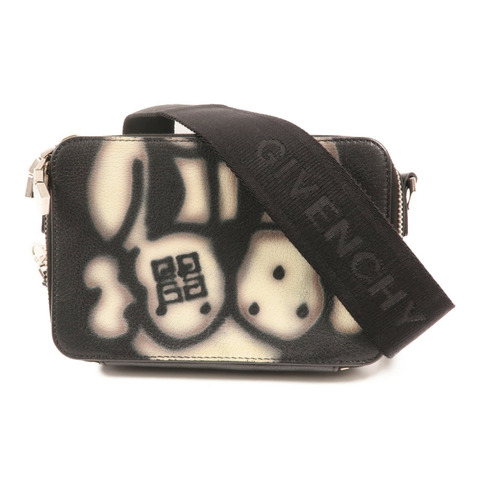 GIVENCHY 牛皮皮革Shoulder Bag銀扣肩背袋