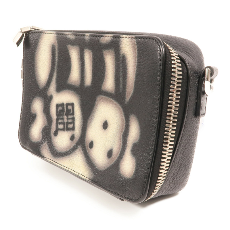 GIVENCHY 牛皮皮革Shoulder Bag銀扣肩背袋-2