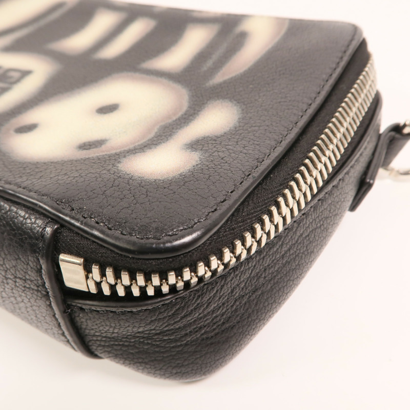 GIVENCHY 牛皮皮革Shoulder Bag銀扣肩背袋-8