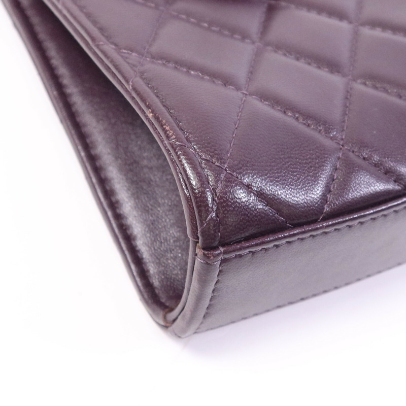 CHANEL 羊皮皮革Phone Bag銀扣鏈帶肩背袋-11