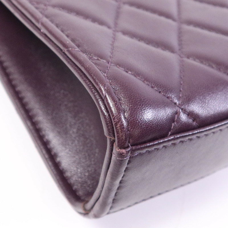 CHANEL 羊皮皮革Phone Bag銀扣鏈帶肩背袋-13