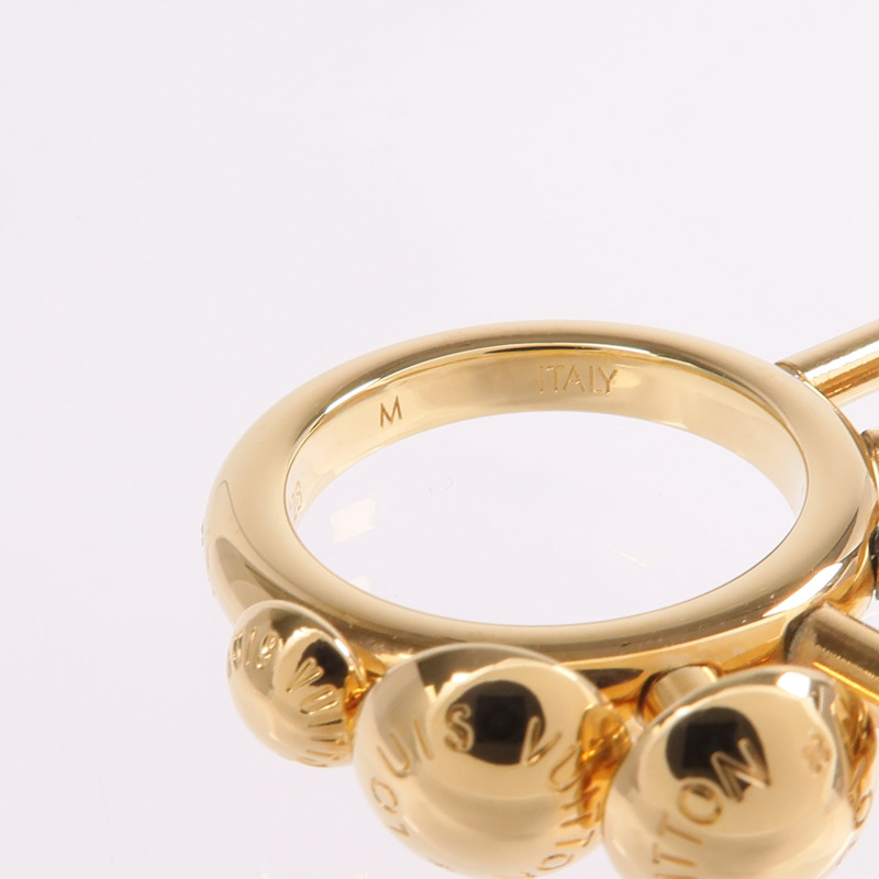 LOUIS VUITTON 金屬Studdy Ring戒指US#6.5-5