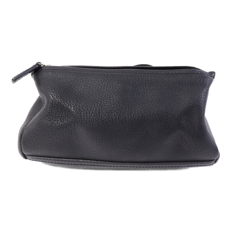 GIVENCHY 牛皮皮革Mini Pandora銀扣手挽袋-3