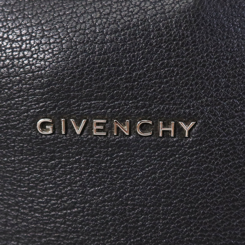 GIVENCHY 牛皮皮革Mini Pandora銀扣手挽袋-6