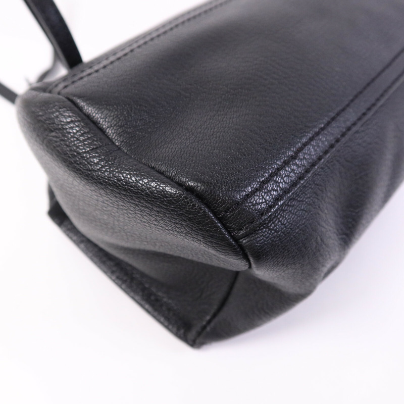 GIVENCHY 牛皮皮革Mini Pandora銀扣手挽袋-12